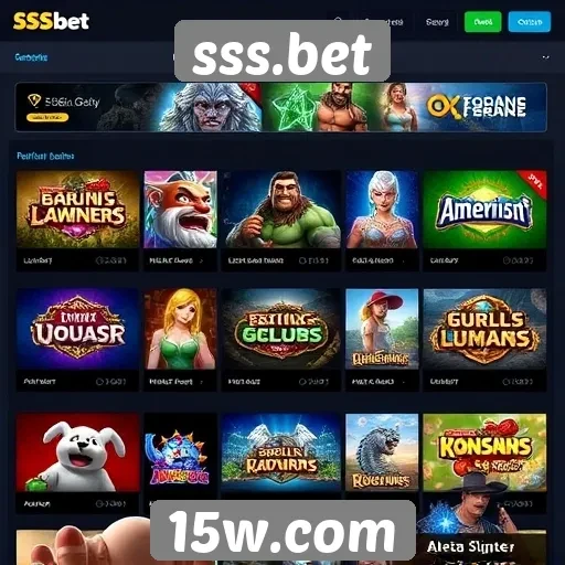 Oferta de jogos populares no sss.bet